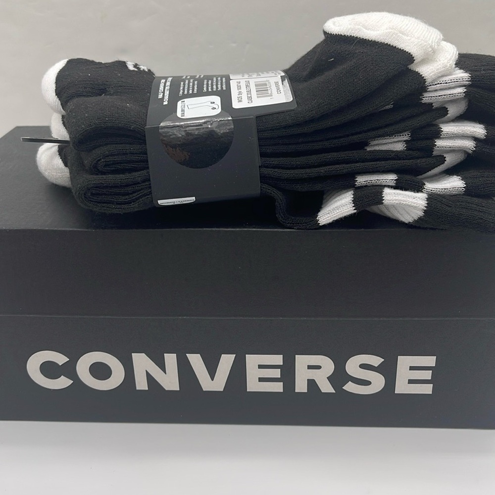 CONVERSE WMNS 3 pairs set HALF CUSHION CREW SOCKS 
NWT sizes: W4-10 - Picture 4 of 16